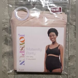 Joyspun Women’s Maternity Over-the-Belly Seamless Underwear, 3-Pack, S-M NWT